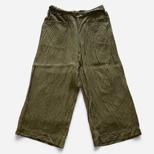 Madewell Vintage Moss Linen Wide-Leg Pants (XL)